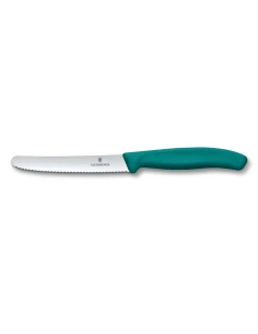 Nóż z ząbkowanym ostrzem SwissClassic Victorinox – turkusowy