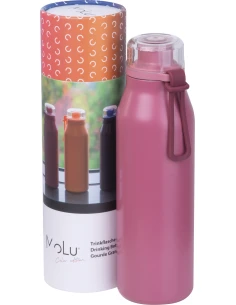 Butelka termiczna stalowa z recyklingu GRAND HAVEN MoLu 640 ml – różowy