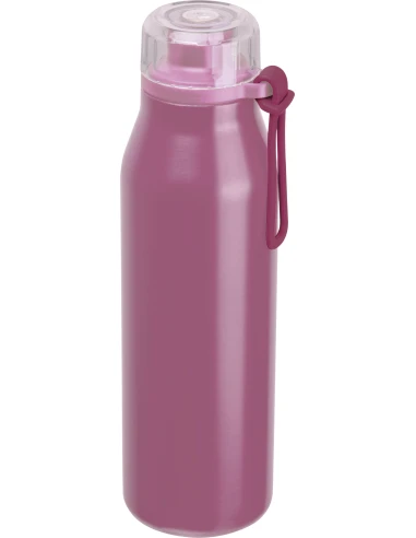 Butelka termiczna stalowa z recyklingu GRAND HAVEN MoLu 640 ml – różowy