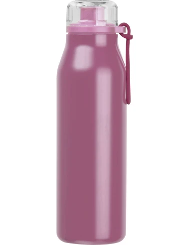 Butelka termiczna stalowa z recyklingu GRAND HAVEN MoLu 640 ml – różowy