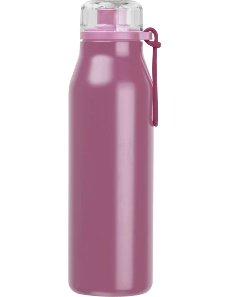 Butelka termiczna stalowa z recyklingu GRAND HAVEN MoLu 640 ml – różowy