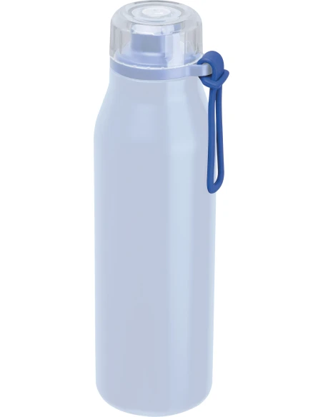 Butelka termiczna stalowa z recyklingu GRAND HAVEN MoLu 640 ml – jasnoniebieski