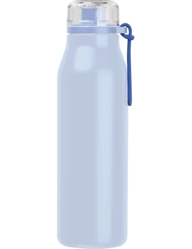 Butelka termiczna stalowa z recyklingu GRAND HAVEN MoLu 640 ml – jasnoniebieski