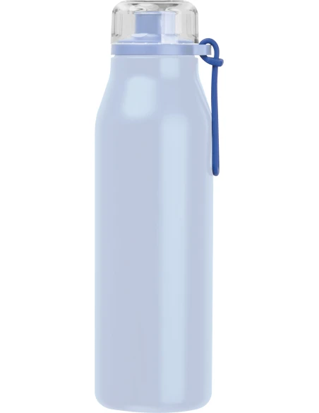 Butelka termiczna stalowa z recyklingu GRAND HAVEN MoLu 640 ml – jasnoniebieski