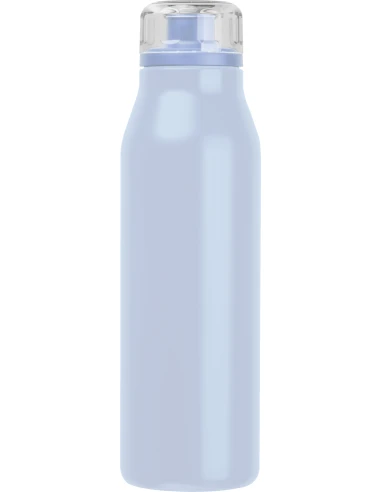 Butelka termiczna stalowa z recyklingu GRAND HAVEN MoLu 640 ml – jasnoniebieski