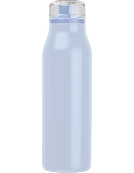 Butelka termiczna stalowa z recyklingu GRAND HAVEN MoLu 640 ml – jasnoniebieski