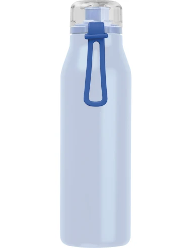 Butelka termiczna stalowa z recyklingu GRAND HAVEN MoLu 640 ml – jasnoniebieski
