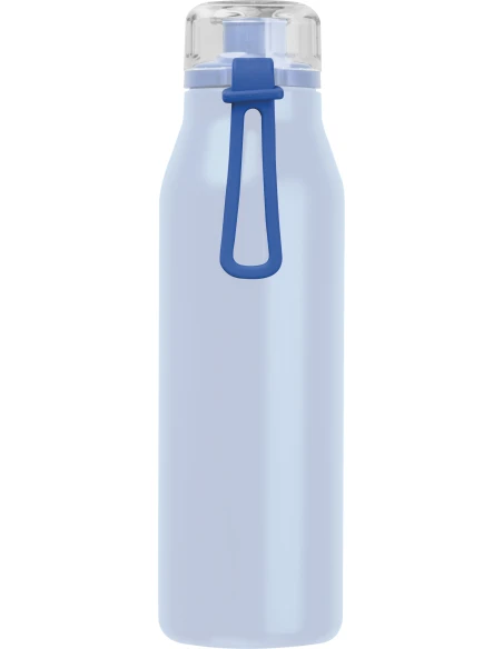 Butelka termiczna stalowa z recyklingu GRAND HAVEN MoLu 640 ml – jasnoniebieski