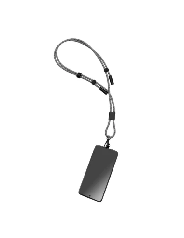 Smycz do telefonu z kablem AUDREY Pierre Cardin – czarny