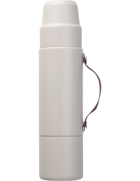 Termos stalowy z recyklingu LE BOURGET MoLu 1000 ml – beżowy