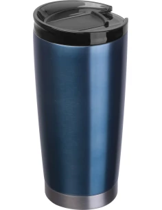 Kubek termiczny stalowy z recyklingu LA LOUVIERE MoLu 540 ml – granatowy 2