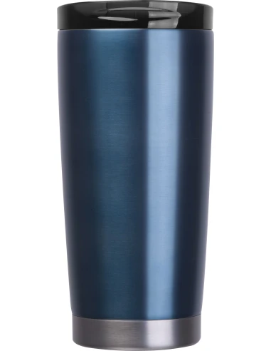 Kubek termiczny stalowy z recyklingu LA LOUVIERE MoLu 540 ml – granatowy