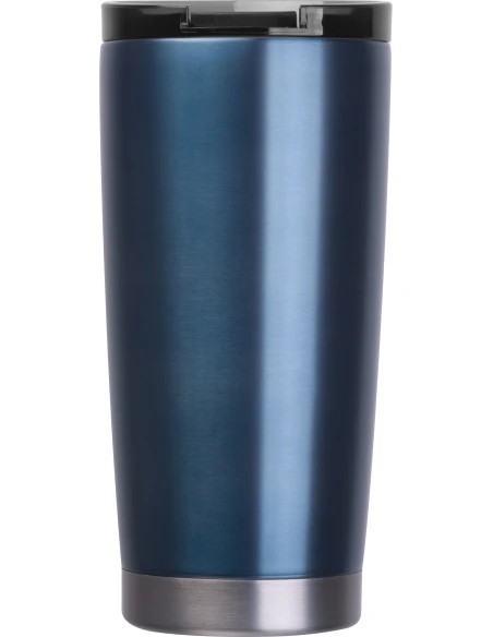 Kubek termiczny stalowy z recyklingu LA LOUVIERE MoLu 540 ml – granatowy