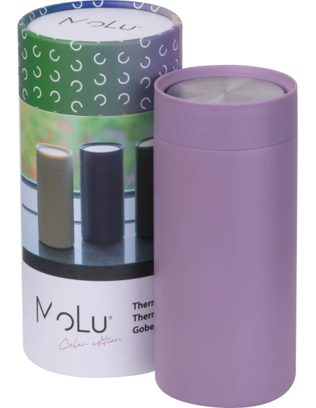 Kubek termiczny stalowy z recyklingu LE PORT MoLu 360 ml – fioletowy
