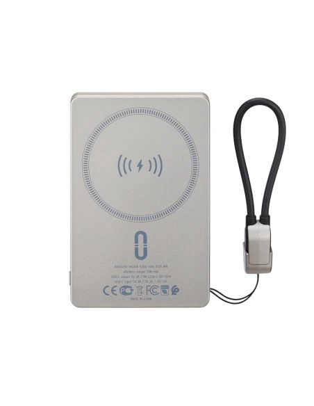 Power Bank Magsafe indukcyjny 15W VA2616 5000 mAh RIVACASE – szary
