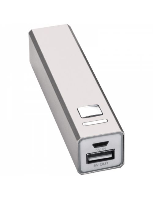 Power bank metalowy 2200 mAh PORT HOPE