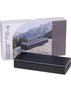 Power bank solarny 20 000 mAh TALLAHASSEE MoLu – czarny