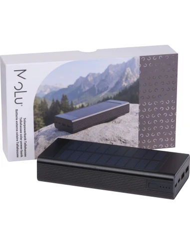 Power bank solarny 20 000 mAh TALLAHASSEE MoLu – czarny