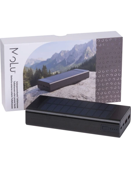 Power bank solarny 20 000 mAh TALLAHASSEE MoLu – czarny