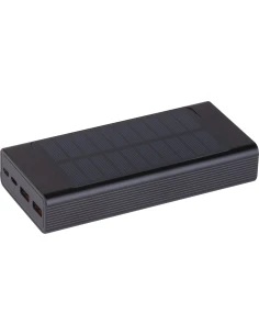 Power bank solarny 20 000 mAh TALLAHASSEE MoLu – czarny 2