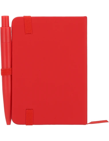 Notes A7 z długopisem SAN ANTONIO – czerwony