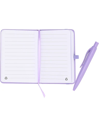 Notes A7 z długopisem SAN ANTONIO – fioletowy