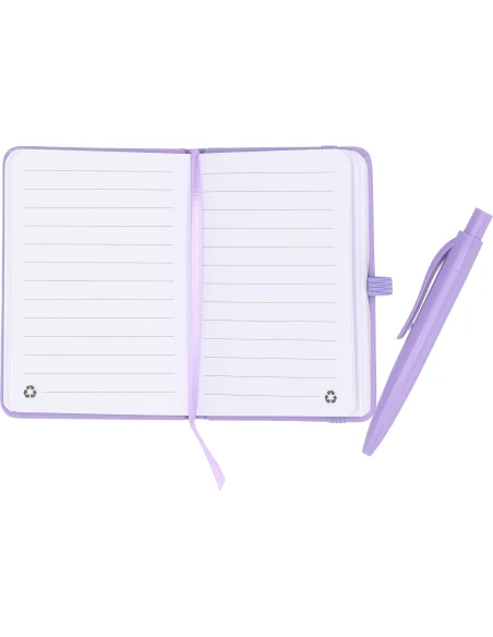 Notes A7 z długopisem SAN ANTONIO – fioletowy