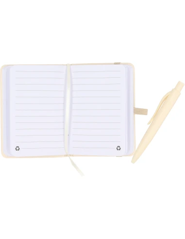 Notes A7 z długopisem SAN ANTONIO – beżowy