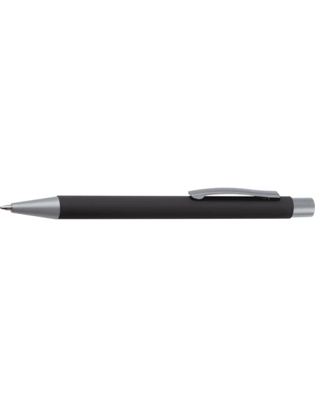 Długopis aluminiowy soft-touch ROCKFORD – czarny