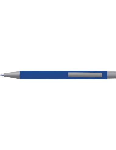 Długopis aluminiowy soft-touch ROCKFORD – niebieski
