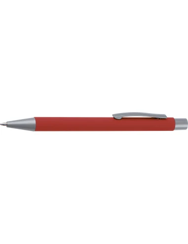 Długopis aluminiowy soft-touch ROCKFORD – czerwony