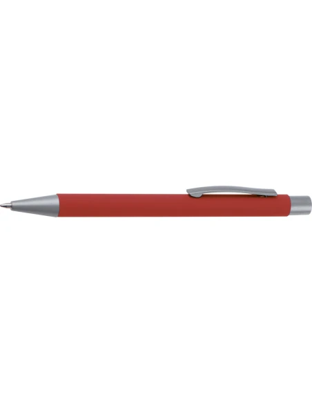 Długopis aluminiowy soft-touch ROCKFORD – czerwony