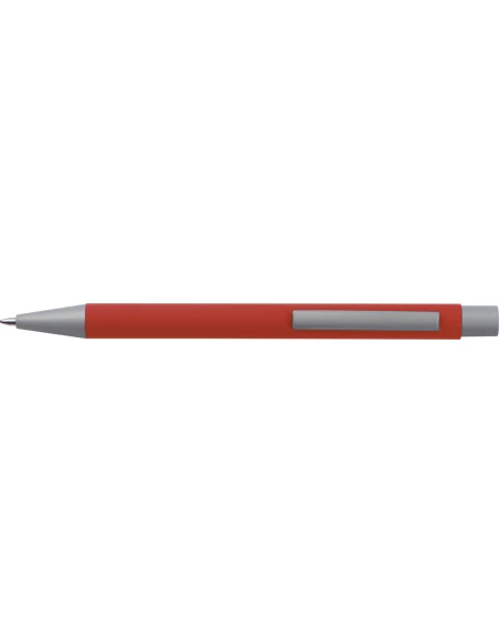 Długopis aluminiowy soft-touch ROCKFORD – czerwony