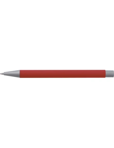 Długopis aluminiowy soft-touch ROCKFORD – czerwony