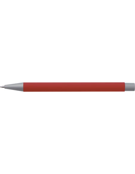 Długopis aluminiowy soft-touch ROCKFORD – czerwony