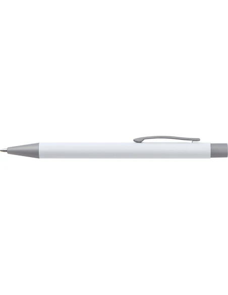 Długopis aluminiowy soft-touch ROCKFORD – biały