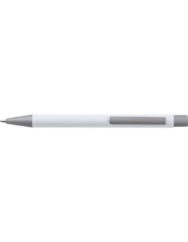 Długopis aluminiowy soft-touch ROCKFORD – biały
