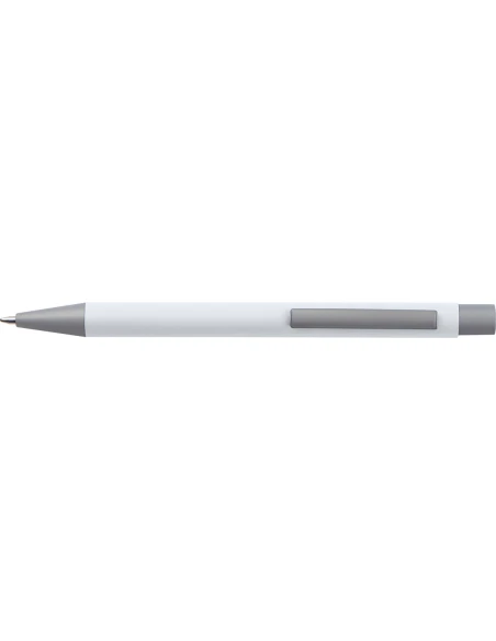 Długopis aluminiowy soft-touch ROCKFORD – biały