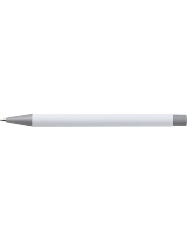 Długopis aluminiowy soft-touch ROCKFORD – biały