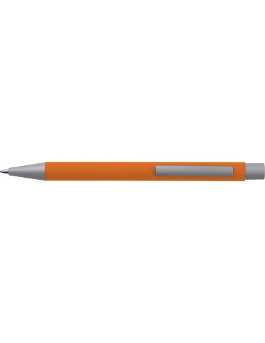 Długopis aluminiowy soft-touch ROCKFORD – pomarańczowy