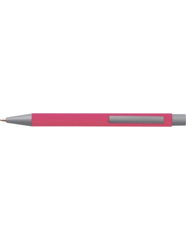 Długopis aluminiowy soft-touch ROCKFORD – różowy