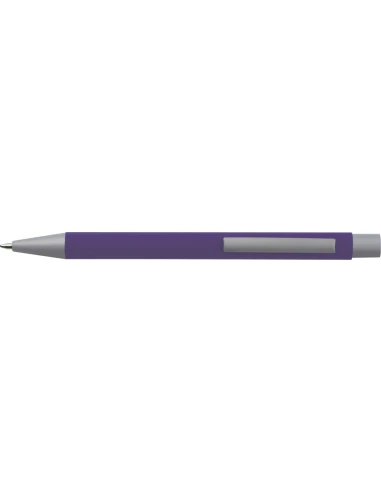 Długopis aluminiowy soft-touch ROCKFORD – fioletowy