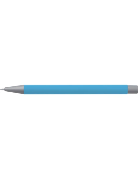 Długopis aluminiowy soft-touch ROCKFORD – jasnoniebieski