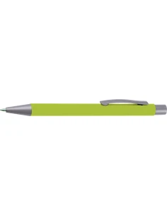 Długopis aluminiowy soft-touch ROCKFORD – jasnozielony