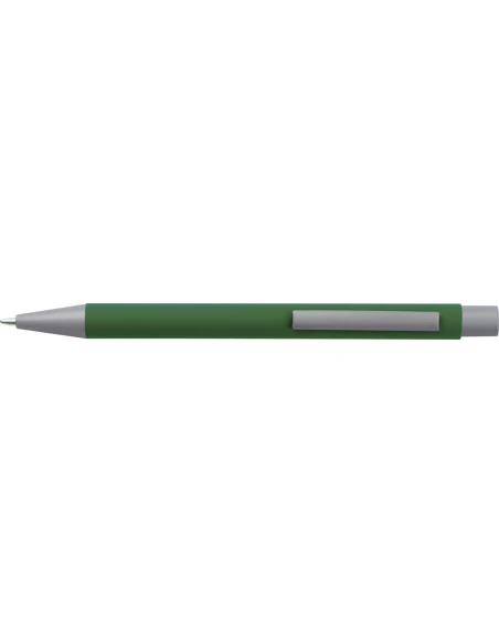 Długopis aluminiowy soft-touch ROCKFORD – ciemnozielony