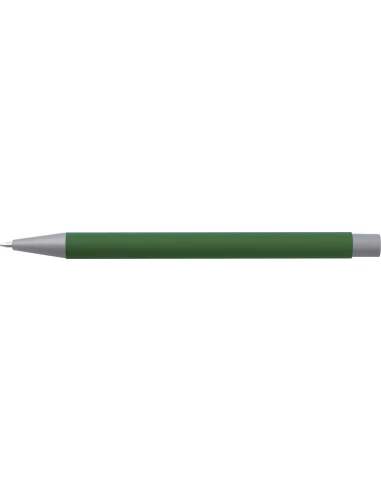 Długopis aluminiowy soft-touch ROCKFORD – ciemnozielony