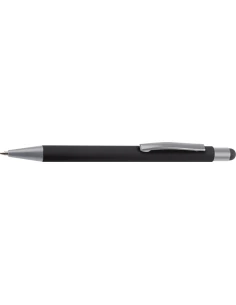 Długopis aluminiowy soft-touch RIO – czarny