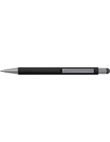 Długopis aluminiowy soft-touch RIO – czarny