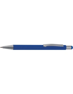 Długopis aluminiowy soft-touch RIO – niebieski
