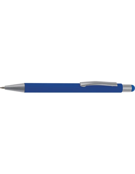 Długopis aluminiowy soft-touch RIO – niebieski